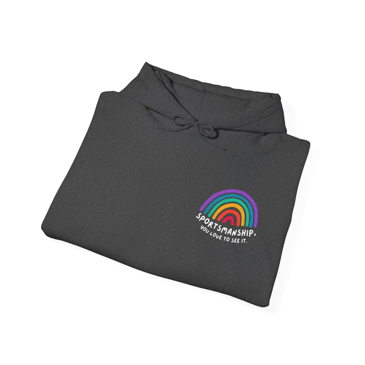 Sportsmanship Rainbow Pride Adult Hooded Sweatshirt