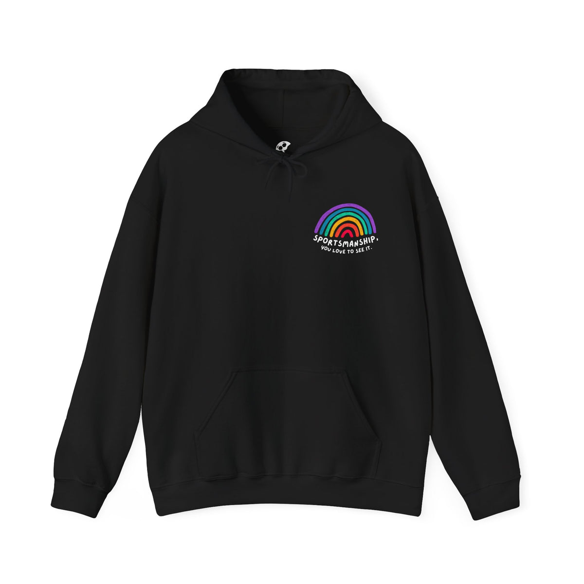 Sportsmanship Rainbow Pride Adult Hooded Sweatshirt