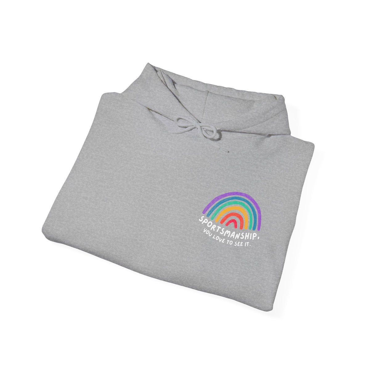 Sportsmanship Rainbow Pride Adult Hooded Sweatshirt