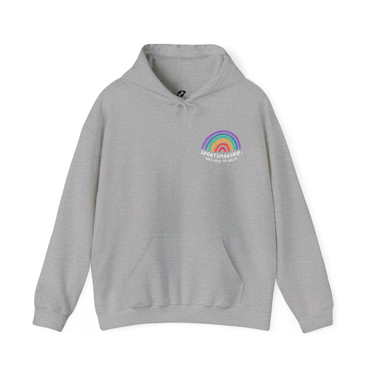 Sportsmanship Rainbow Pride Adult Hooded Sweatshirt