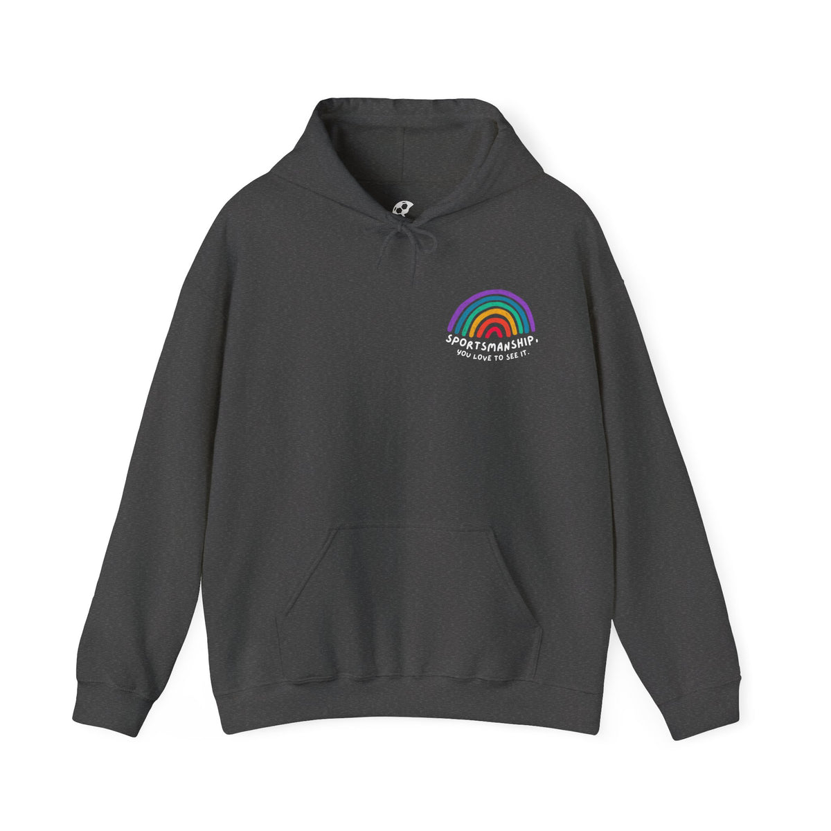 Sportsmanship Rainbow Pride Adult Hooded Sweatshirt