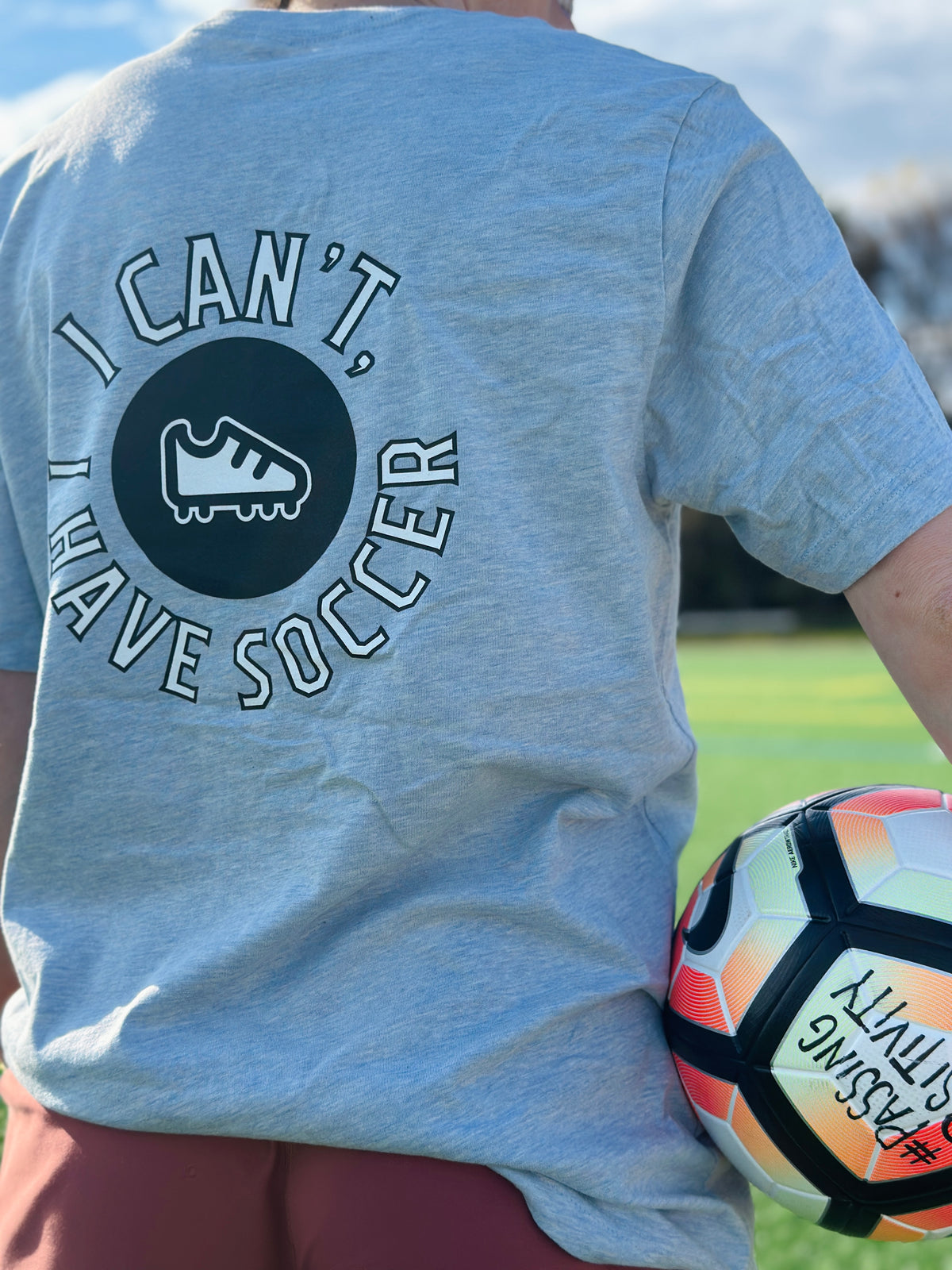 I Can't I Have Soccer Logo Adult T-Shirt