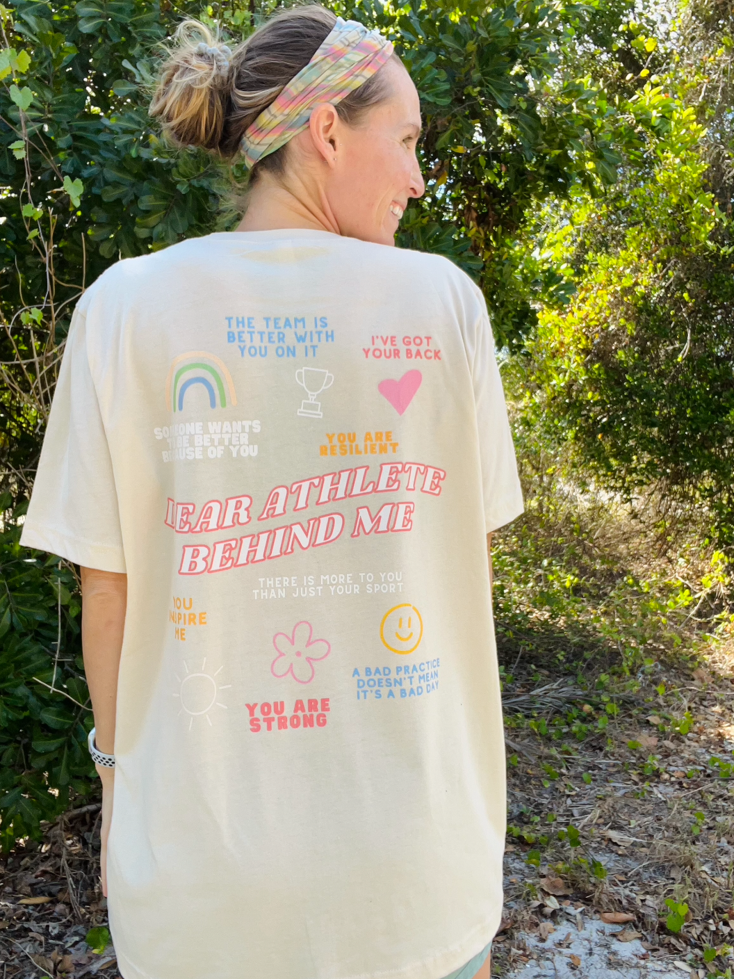 Dear Athlete Behind Me Adult T-Shirt