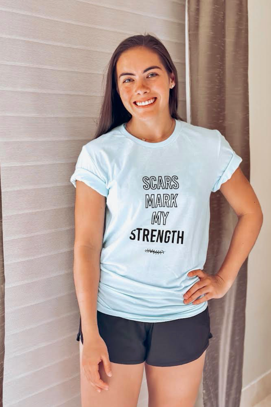 Scars Mark My Strength Adult T-Shirt