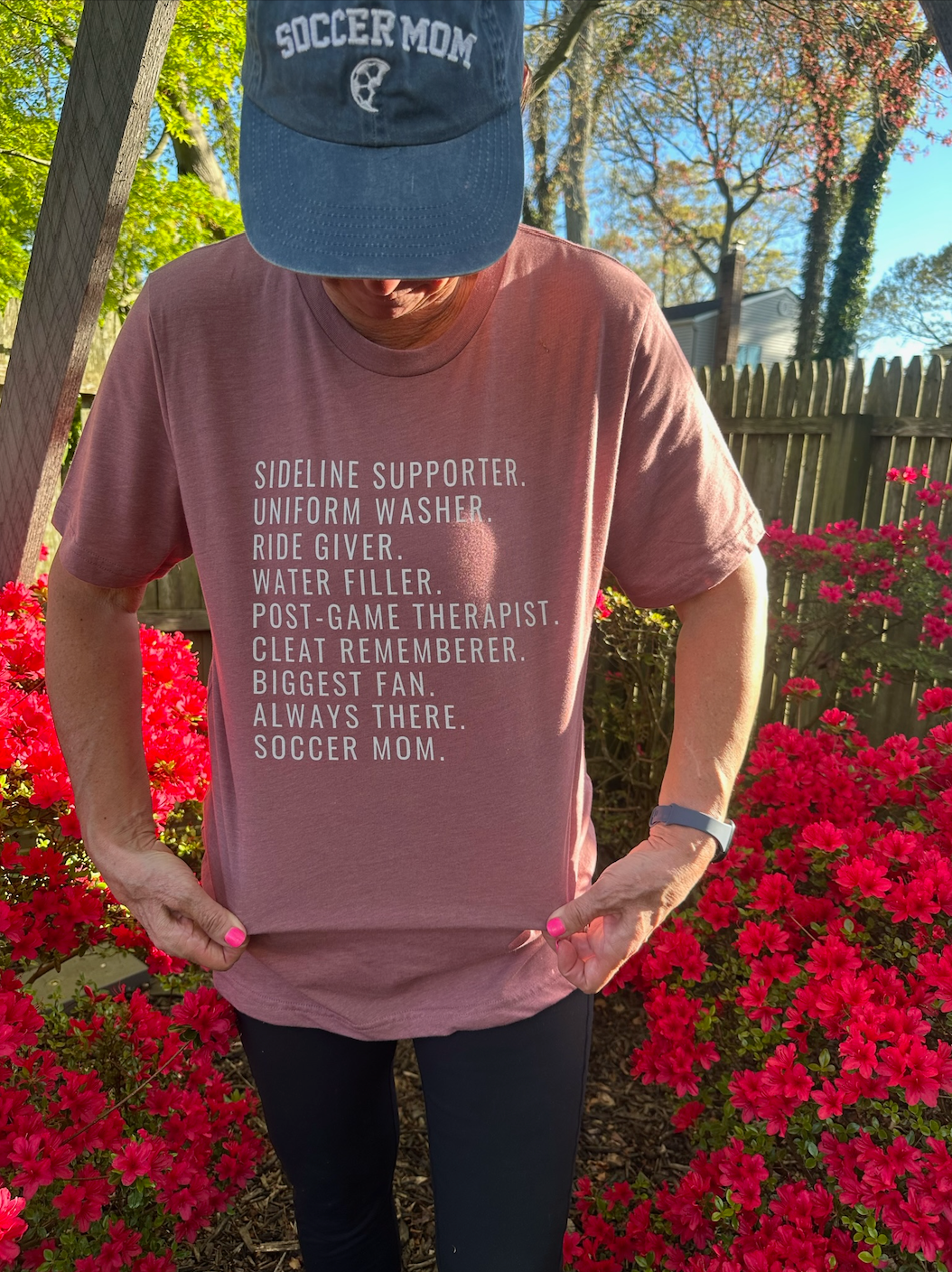 Biggest Fan, Always There, Soccer Mom Adult T-Shirt