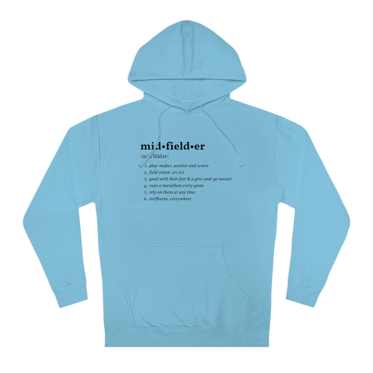 Midfielder Definition Adult Hooded Sweatshirt