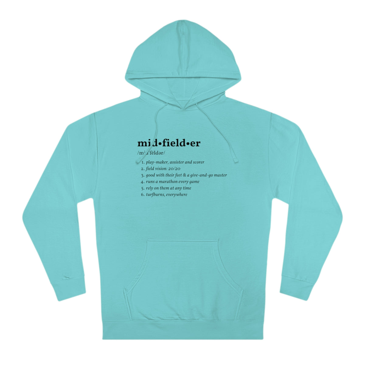 Midfielder Definition Adult Hooded Sweatshirt