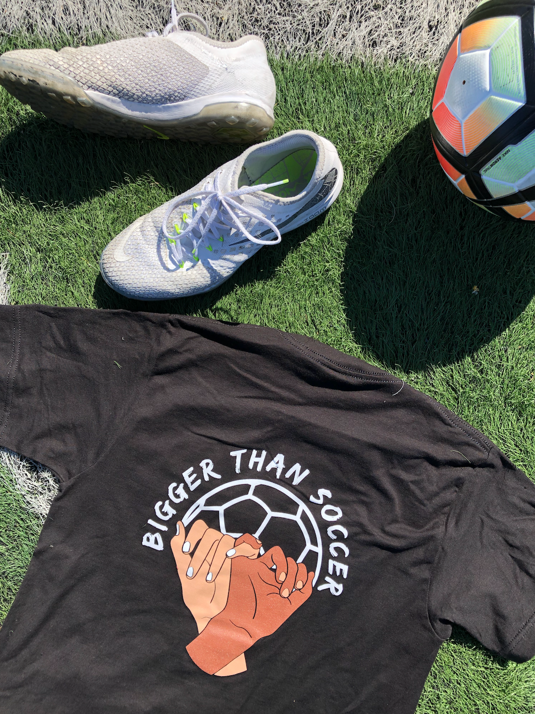 Bigger Than Soccer Adult T-Shirt