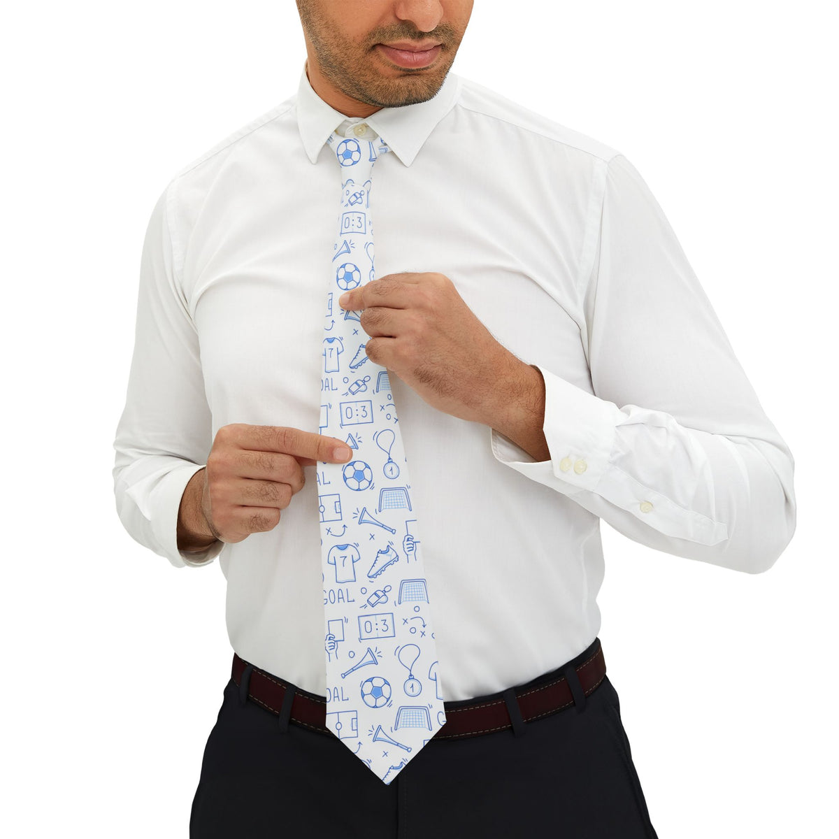 Soccer Icon Necktie for Dads and Coaches