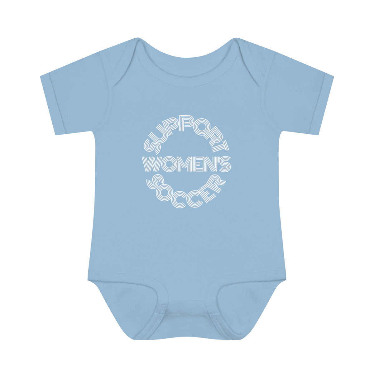 Support Women's Soccer Infant Baby Onesie