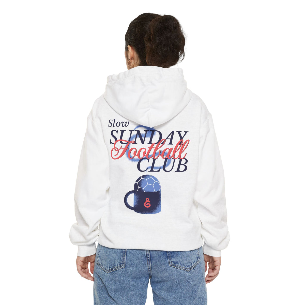 Slow Sunday Football Club Adult Hooded Sweatshirt