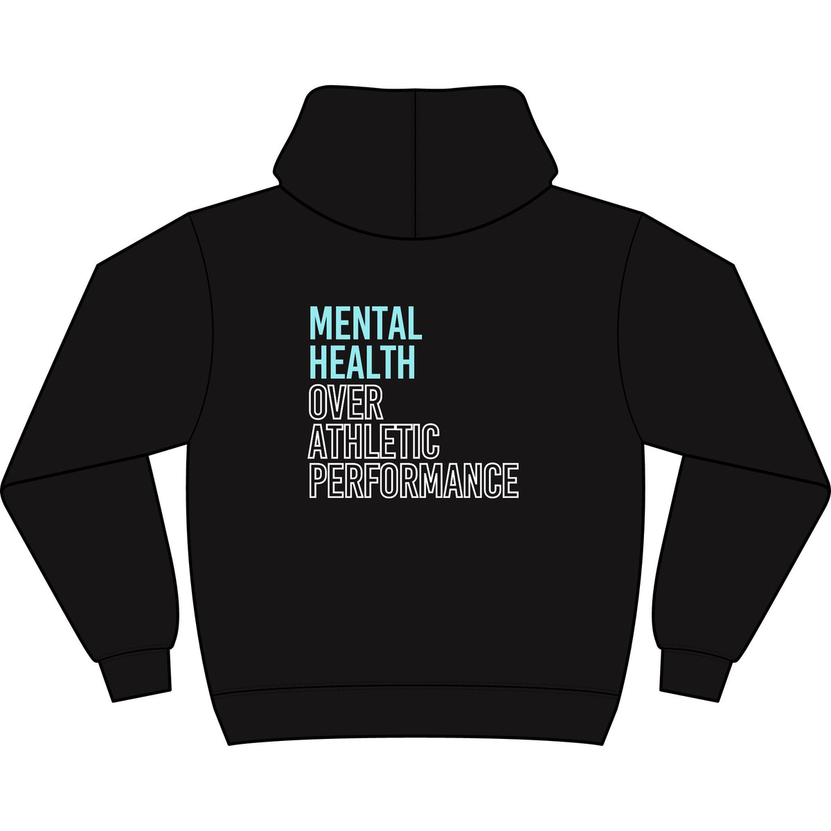 Mental Health Over Athletic Performance Adult Hoodie