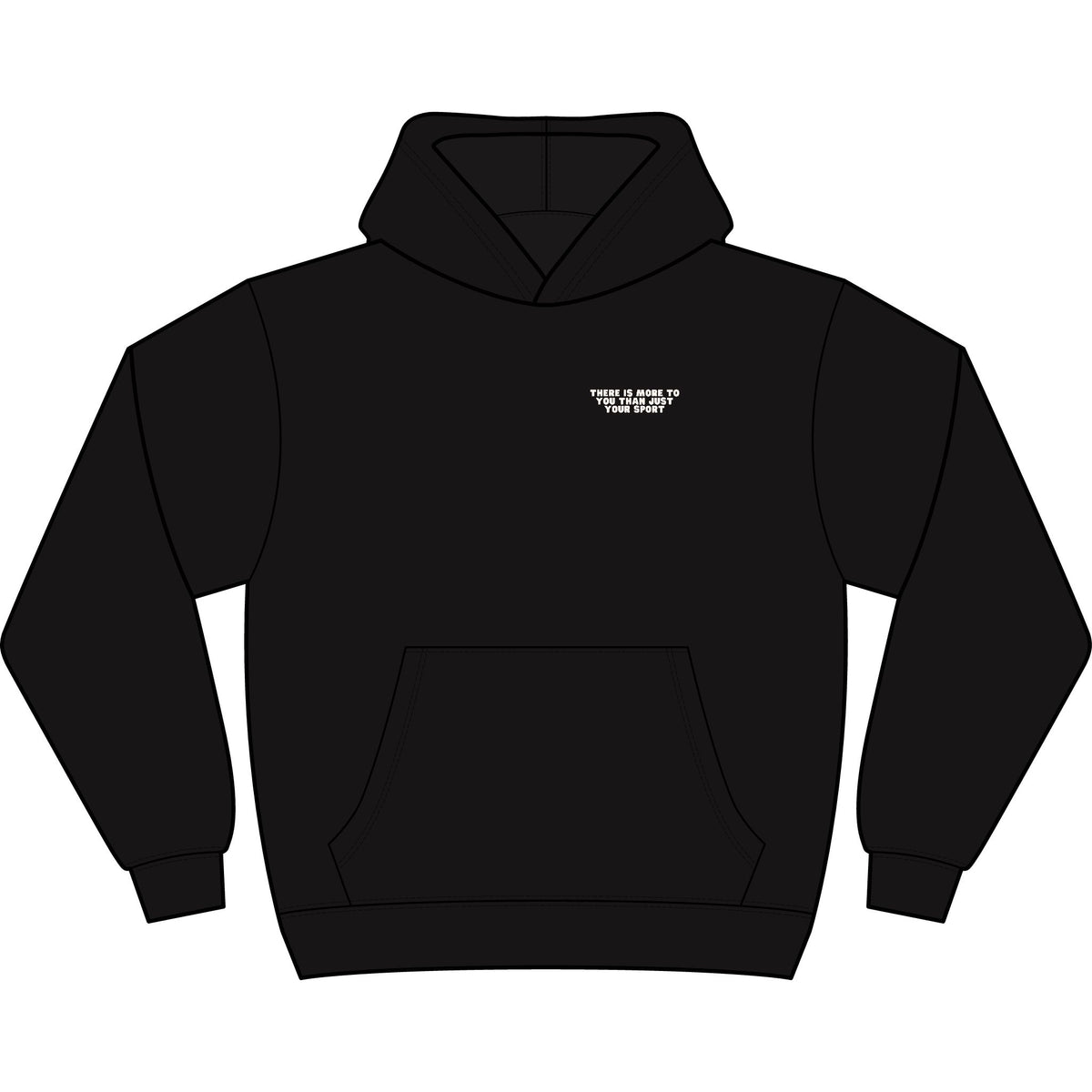 Dear Athlete Behind Me Adult Hooded Sweatshirt