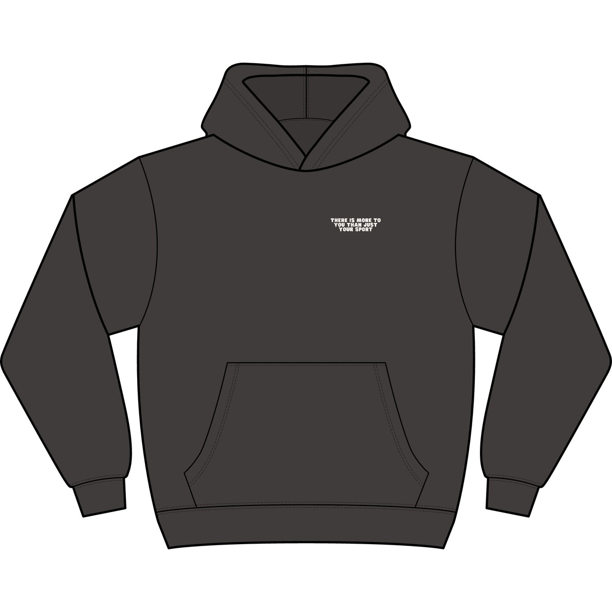 Dear Athlete Behind Me Adult Hooded Sweatshirt
