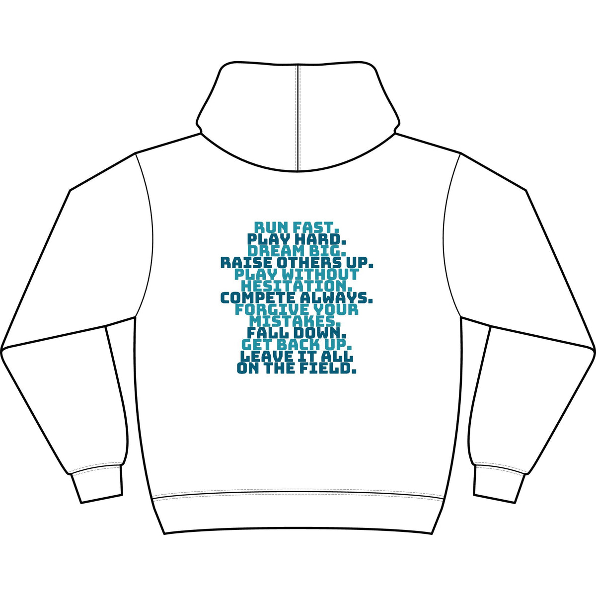 The Game We Love Adult Hooded Sweatshirt