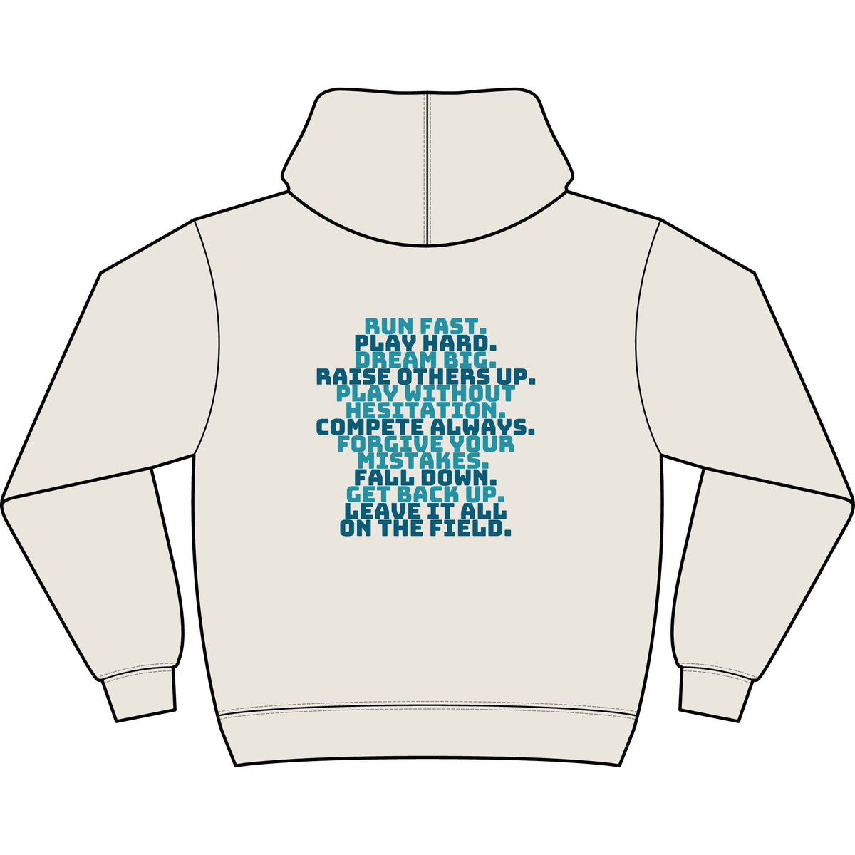 The Game We Love Adult Hooded Sweatshirt