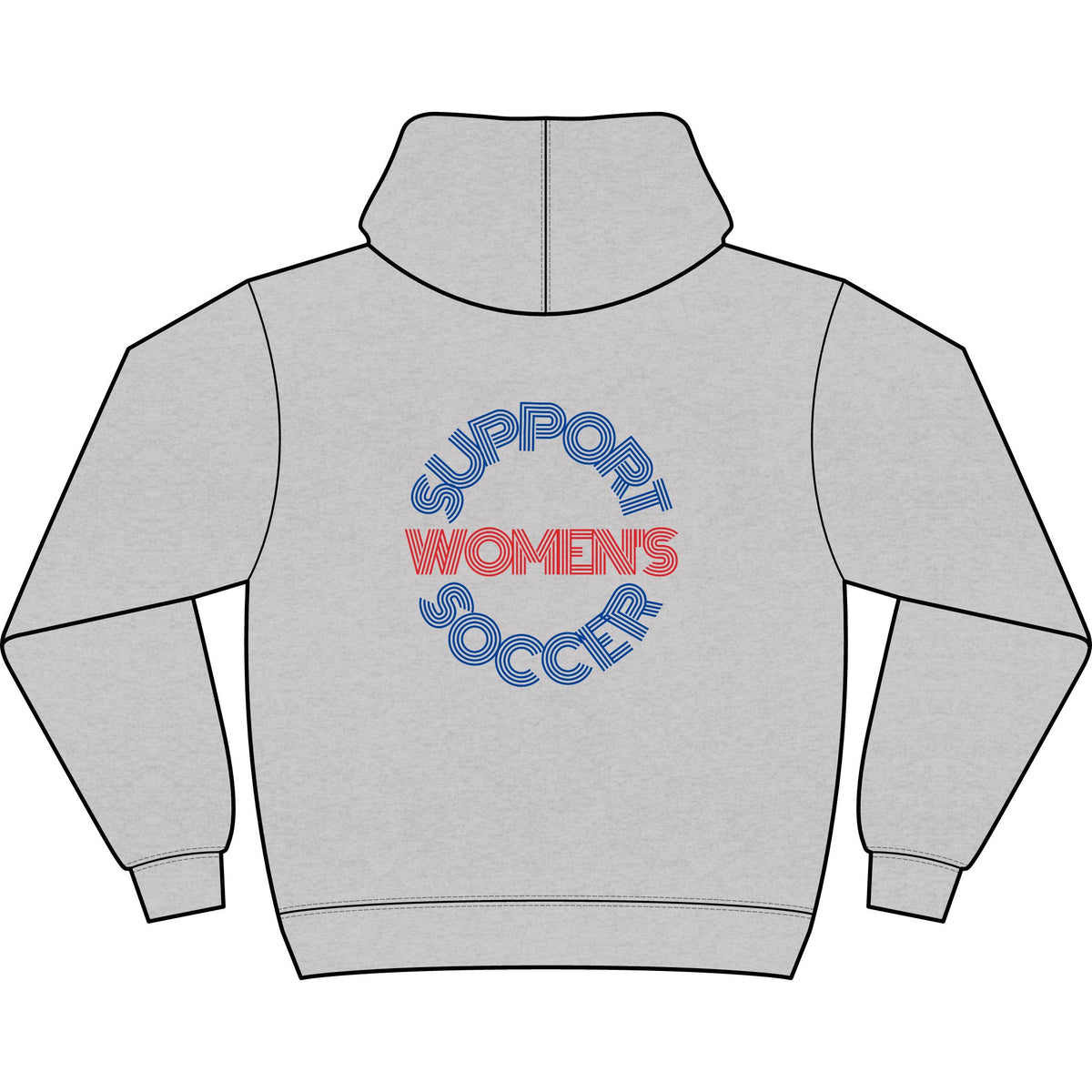 Support Women's Soccer Adult Hooded Sweatshirt