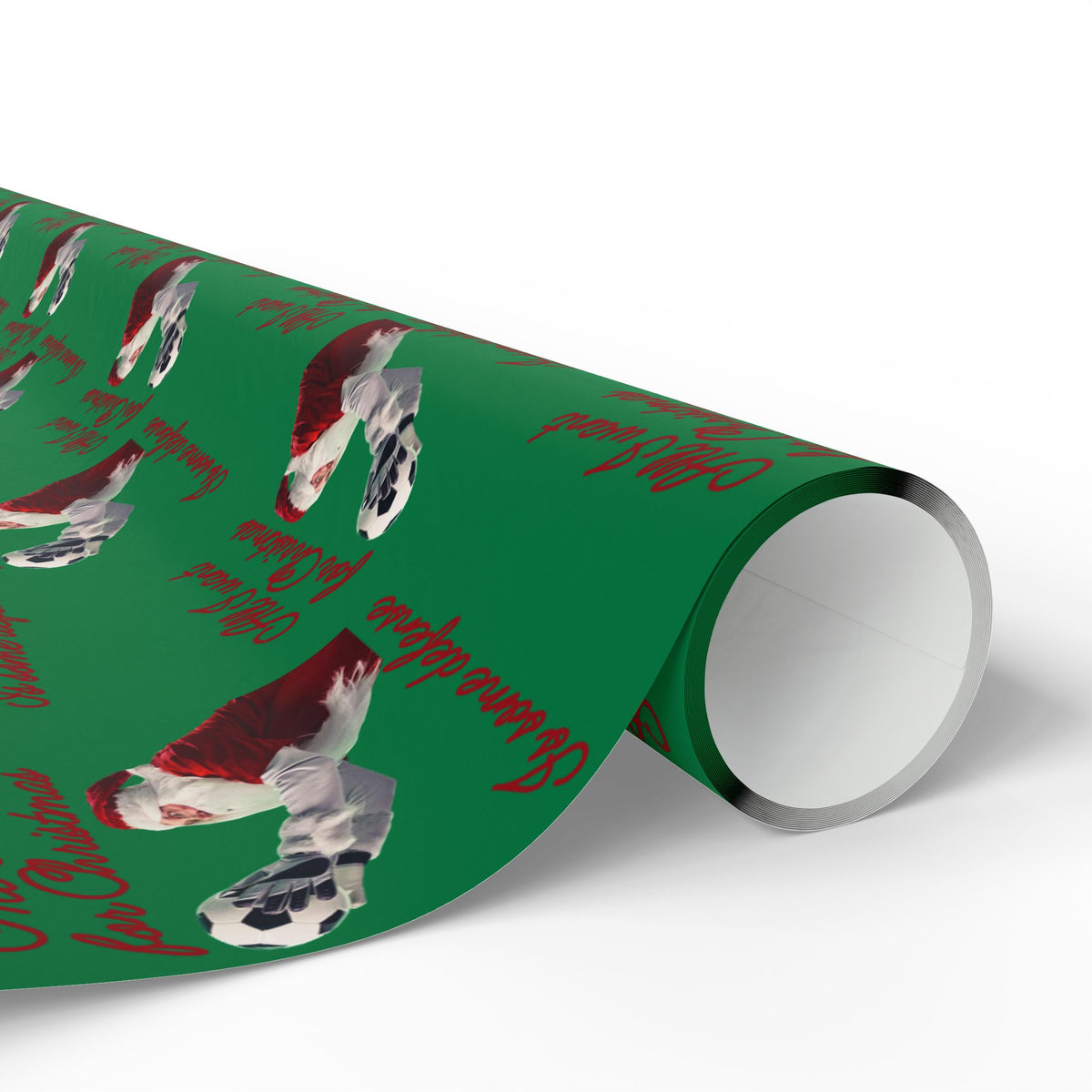 Santa Goalie Wrapping Paper
