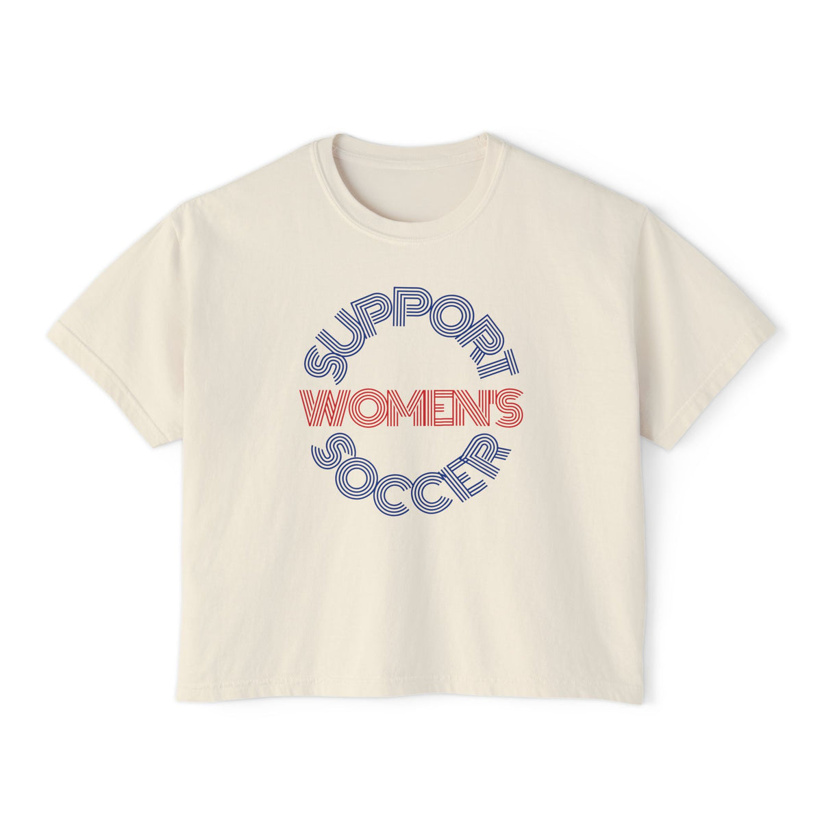 Support Women's Soccer Boxy Tee