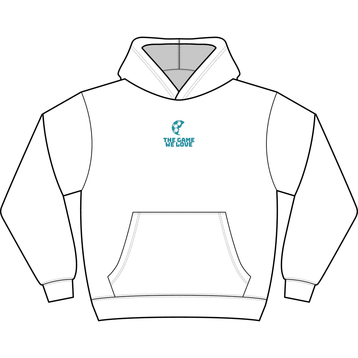 The Game We Love Adult Hooded Sweatshirt