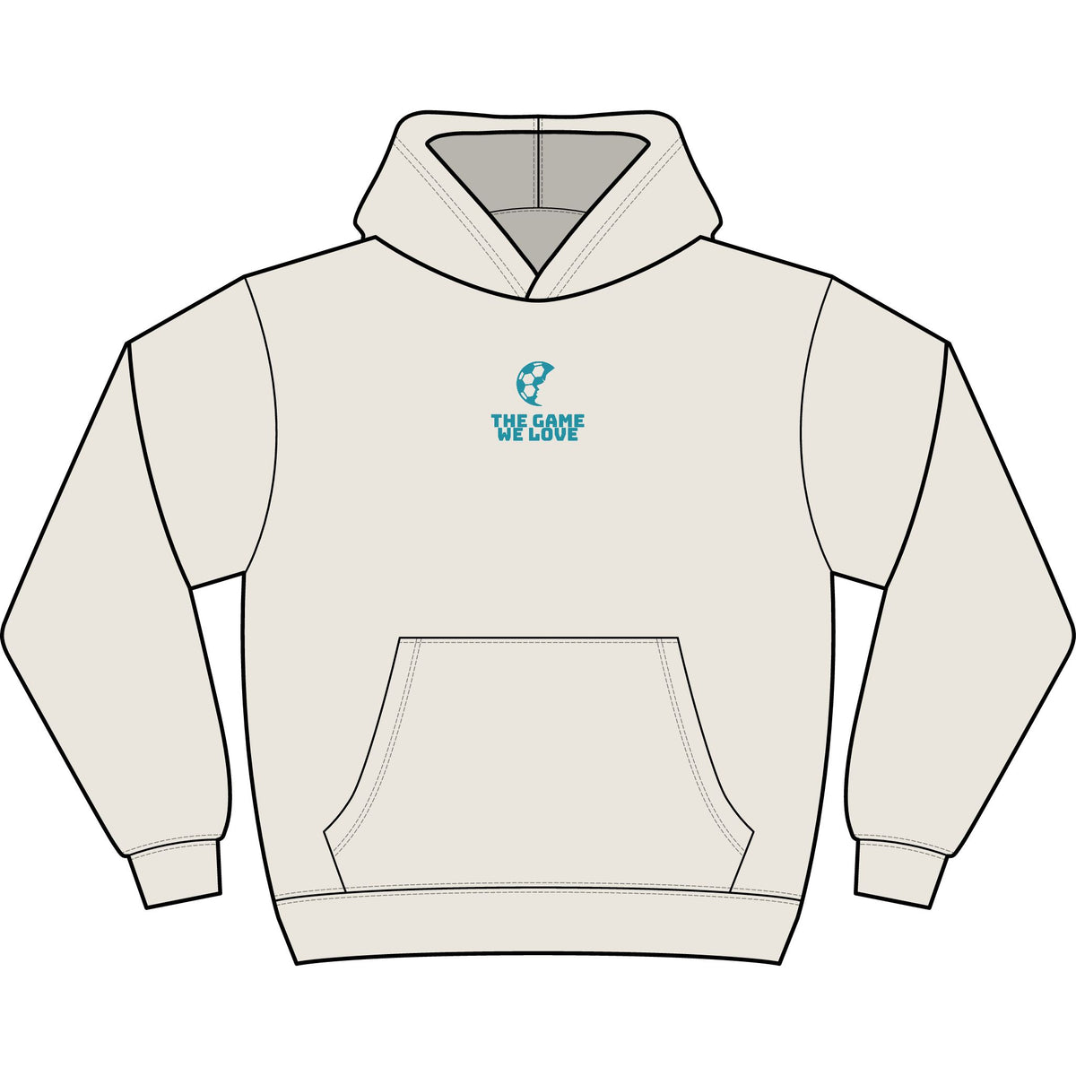 The Game We Love Adult Hooded Sweatshirt