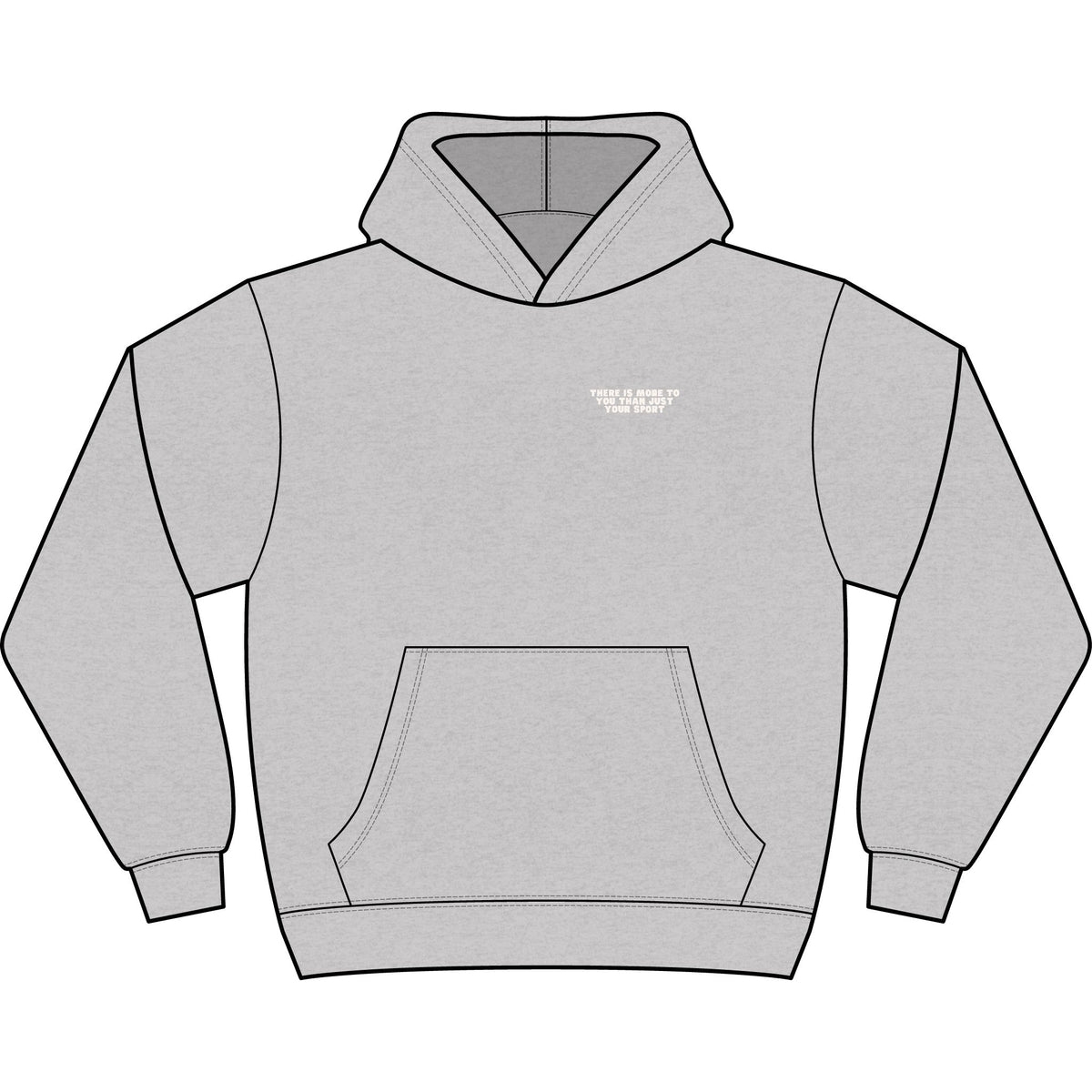 Dear Athlete Behind Me Adult Hooded Sweatshirt