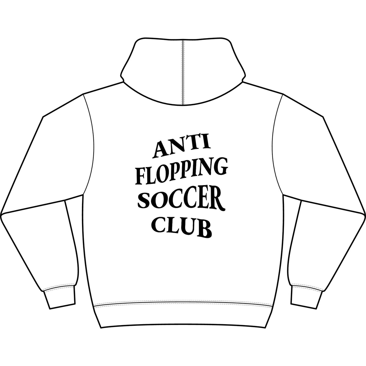 Anti Flopping Soccer Club Adult Hooded Sweatshirt