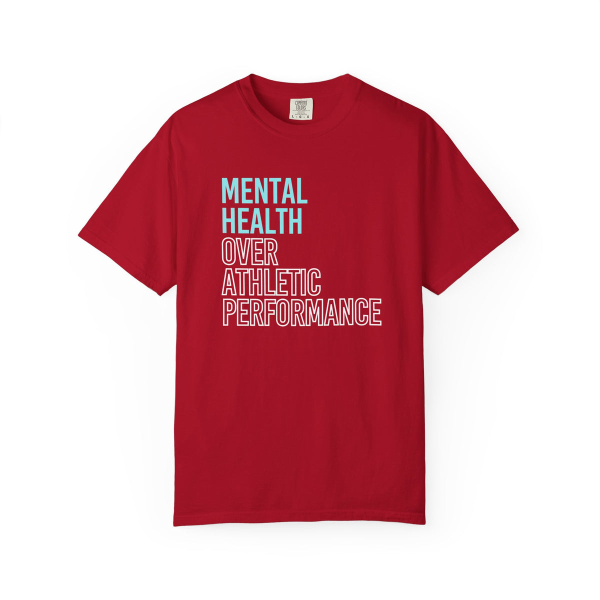 Mental Health Over Athletic Performance Adult T-Shirt