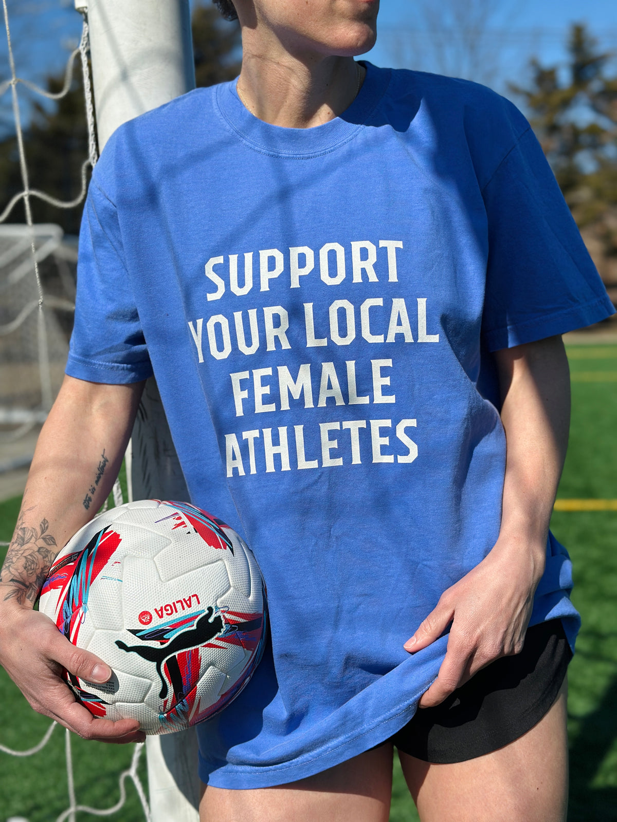 Support Your Local Female Athlete Adult T-Shirt