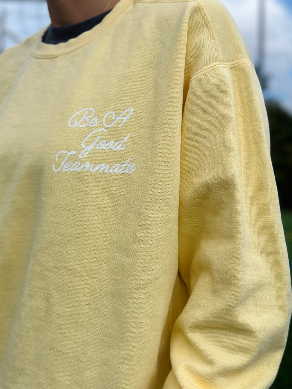 Be A Good Teammate Adult Crewneck Sweatshirt