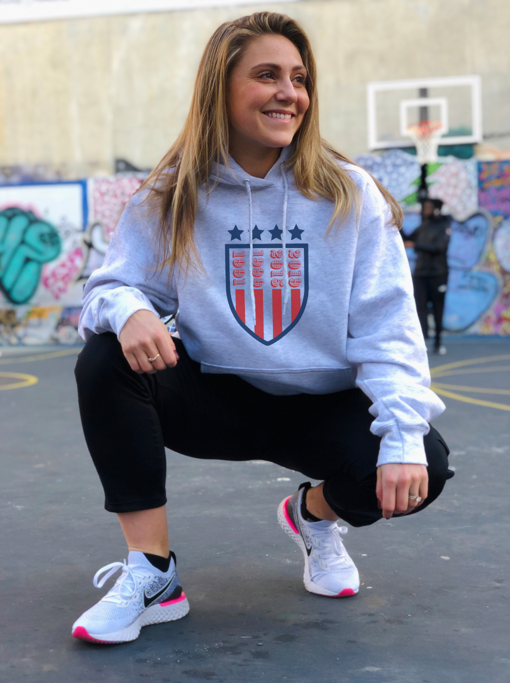 USWNT Champs Crest Adult Hooded Sweatshirt