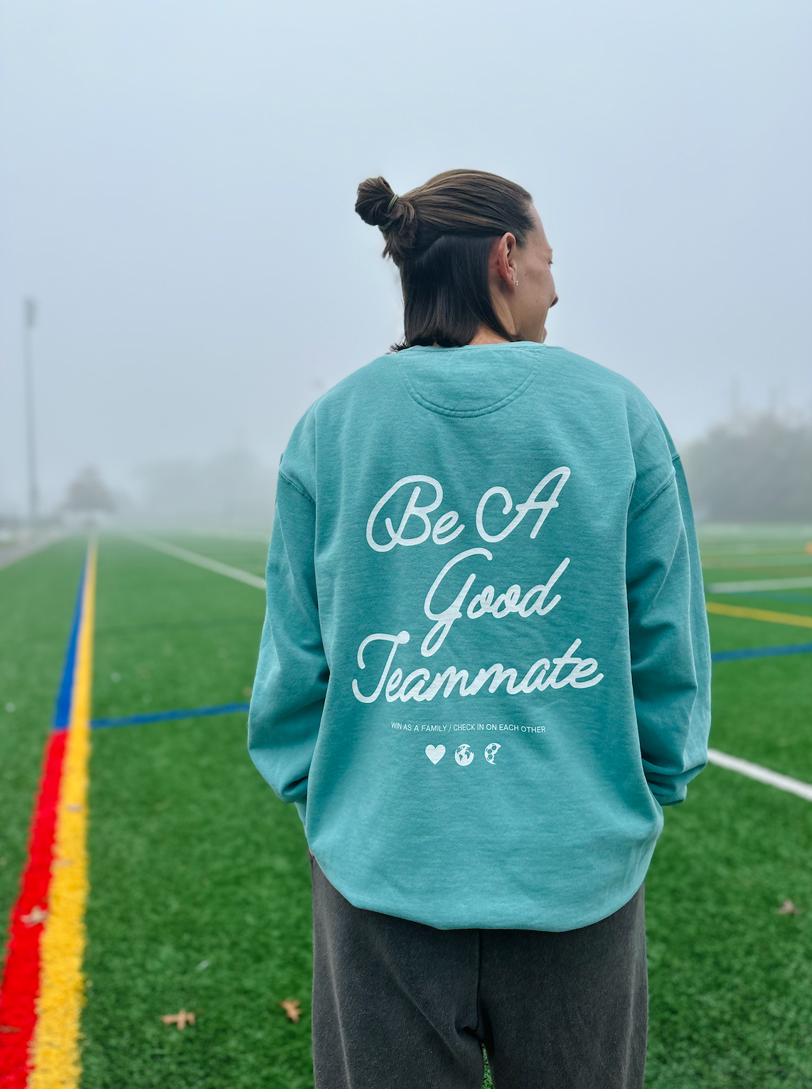 Be A Good Teammate Adult Crewneck Sweatshirt