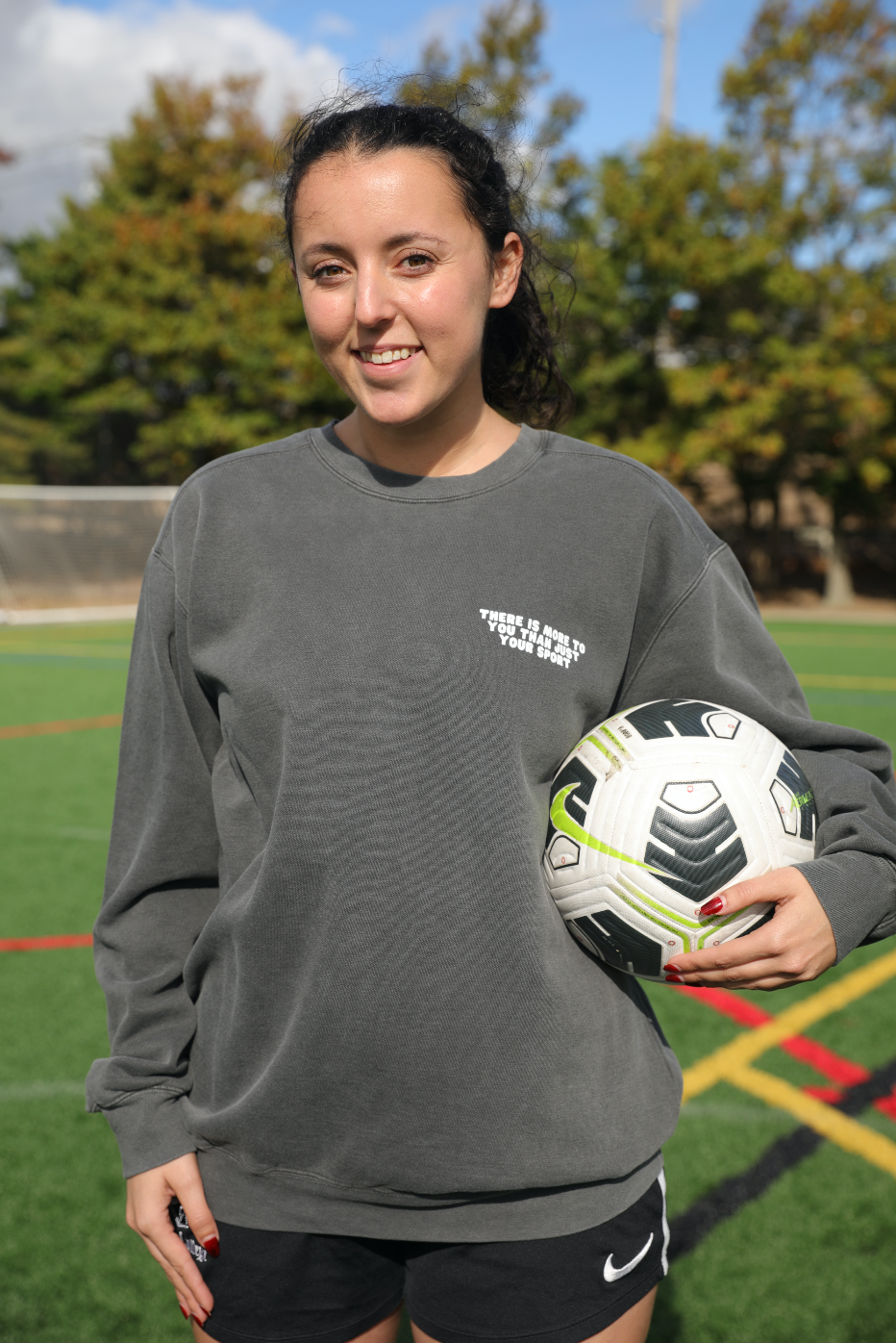Dear Athlete Behind Me Adult Crewneck Sweatshirt