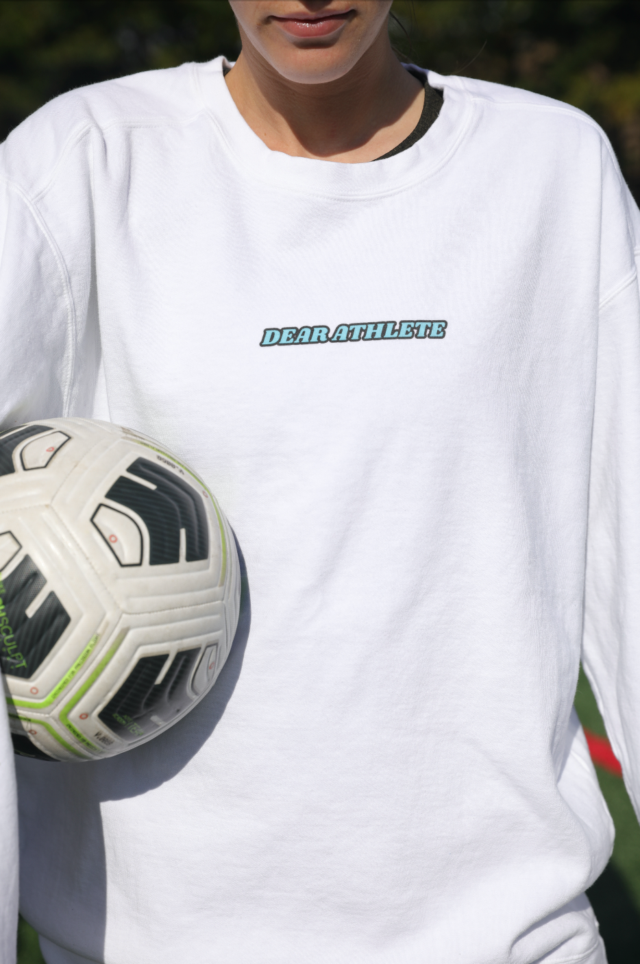 Dear Athlete Behind Me Version 2 Adult Crewneck Sweatshirt