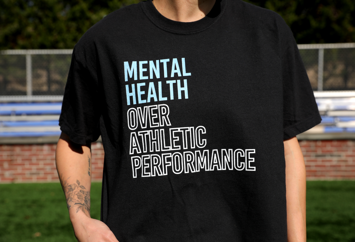 Mental Health Over Athletic Performance Women's Boxy T-Shirt