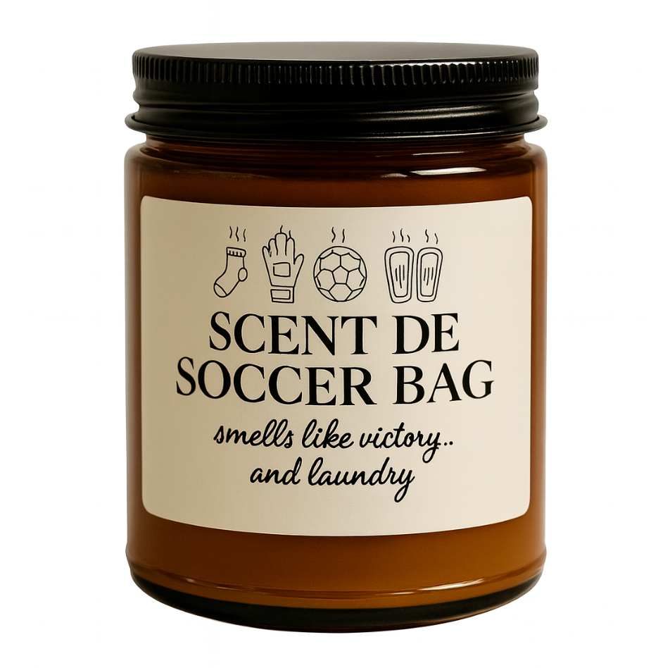 Scent de Soccer Bag Soy Candle (4oz & 9oz)