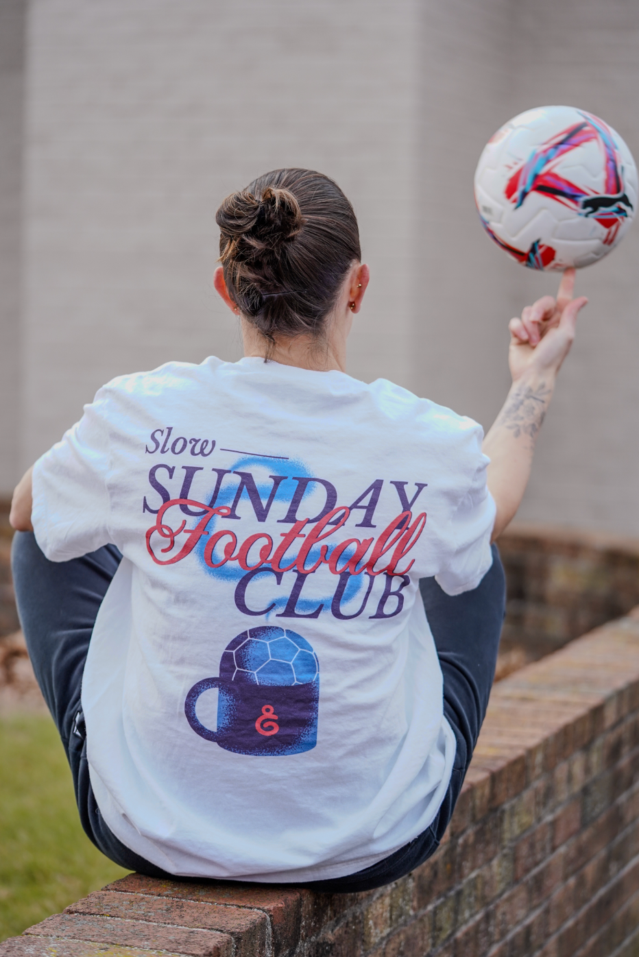 Slow Sunday Football Club Adult Hooded Sweatshirt