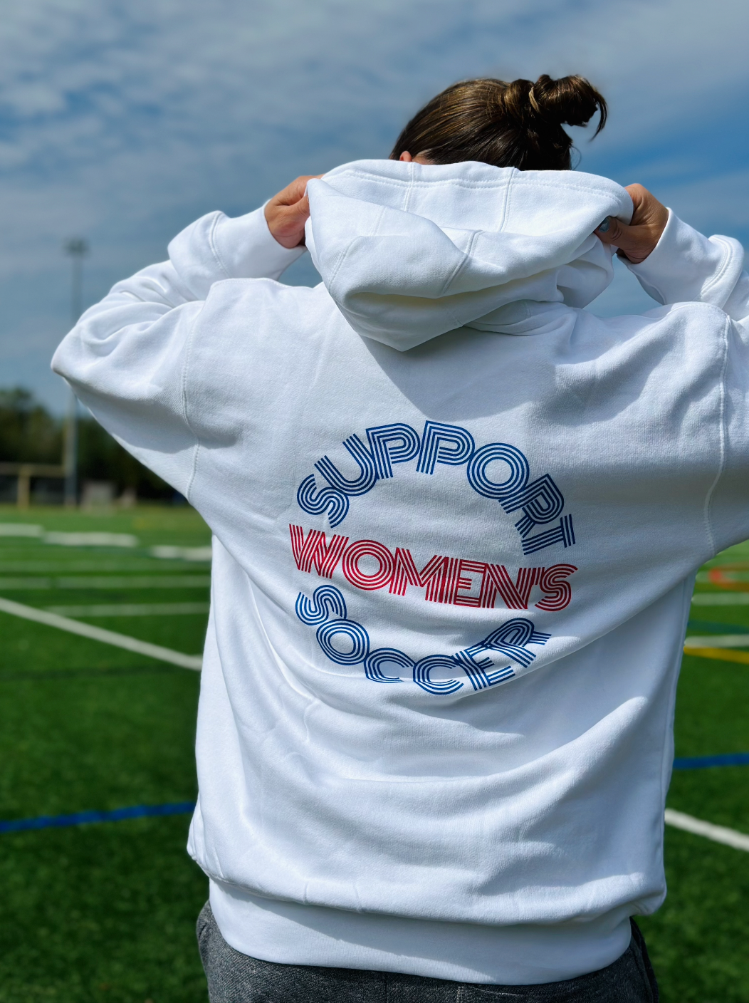 Support Women's Soccer Adult Hooded Sweatshirt