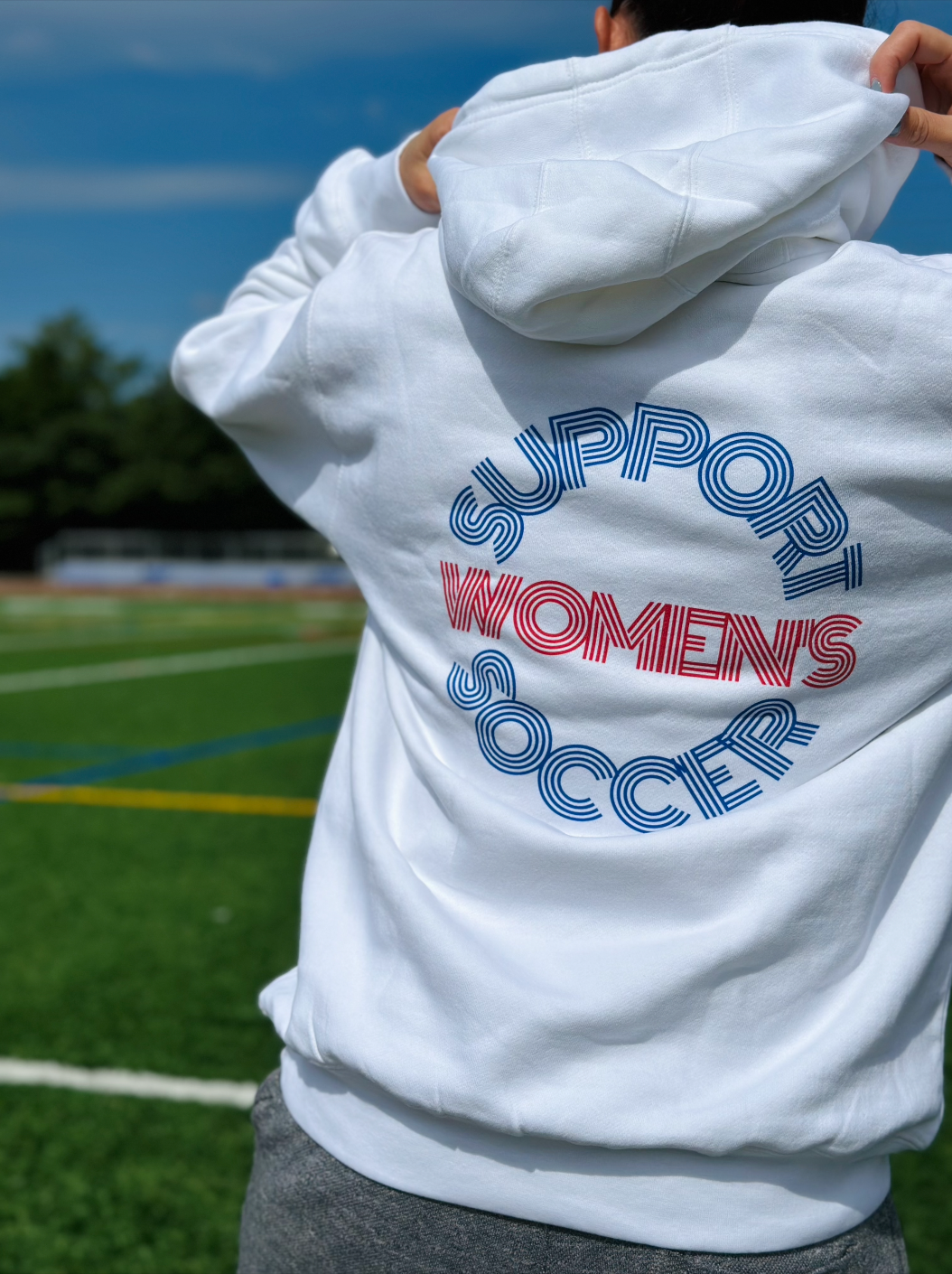 Support Women's Soccer Adult Hooded Sweatshirt