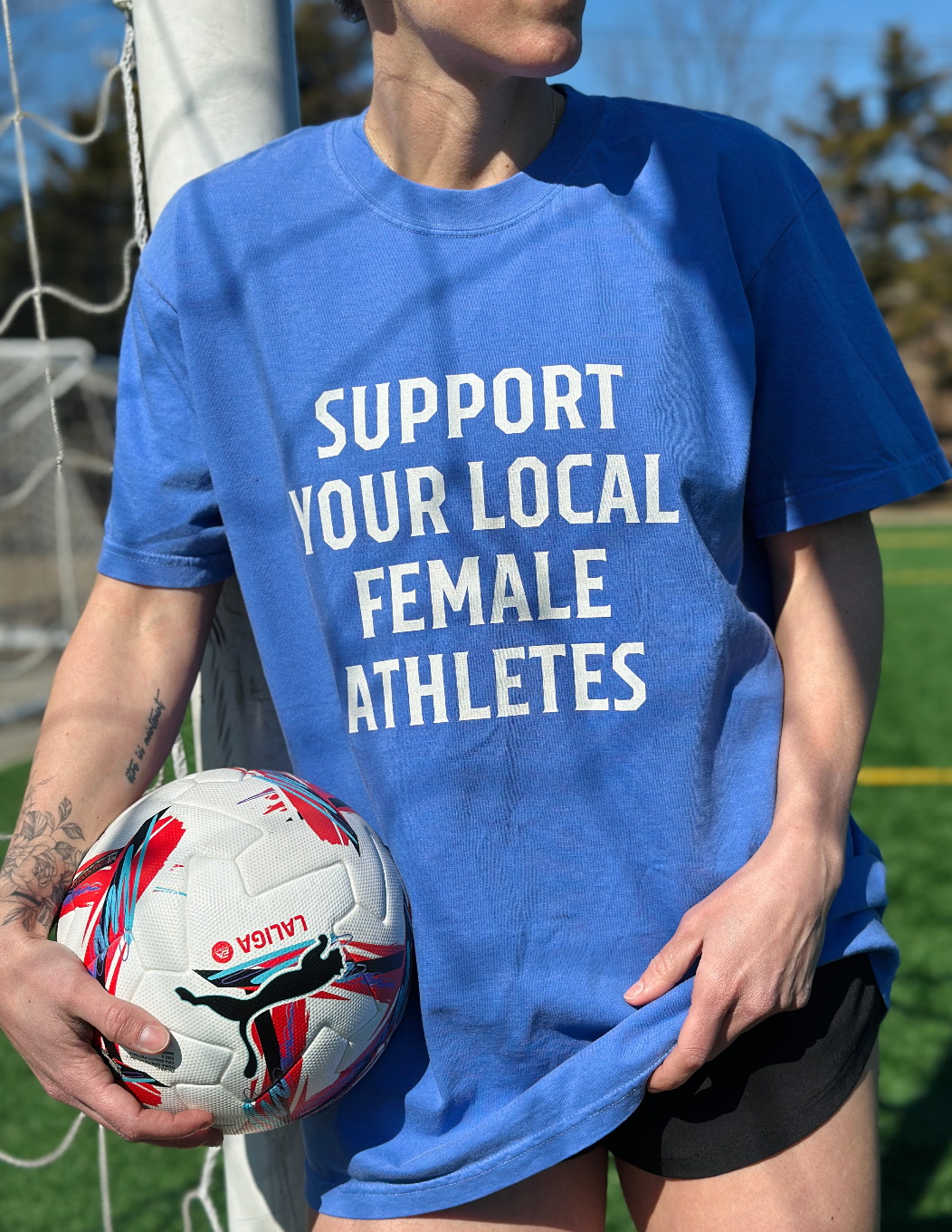 Support Your Local Female Athlete Adult T-Shirt