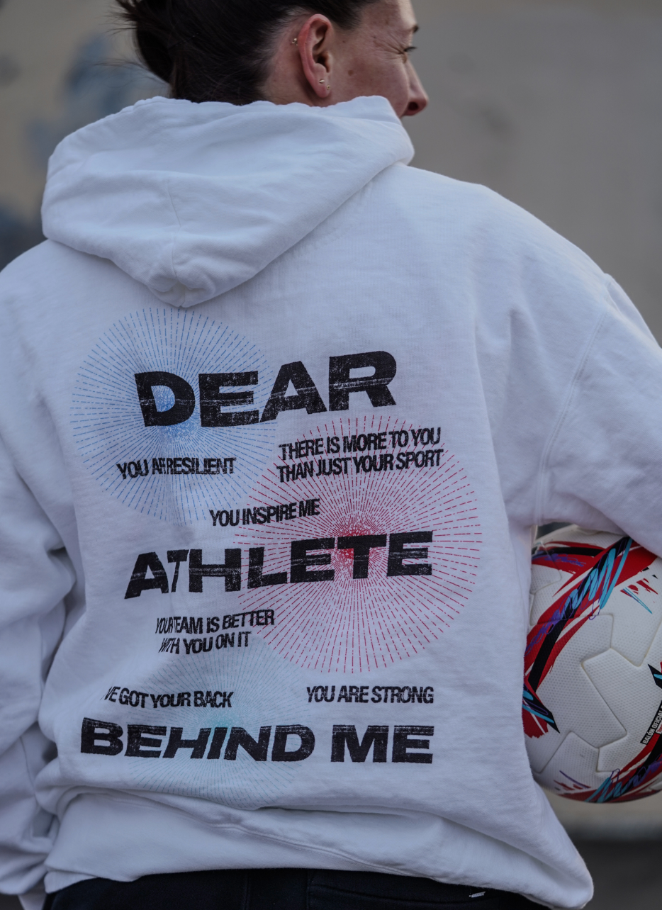 Dear Athlete Behind Me Distressed Adult T-Shirt