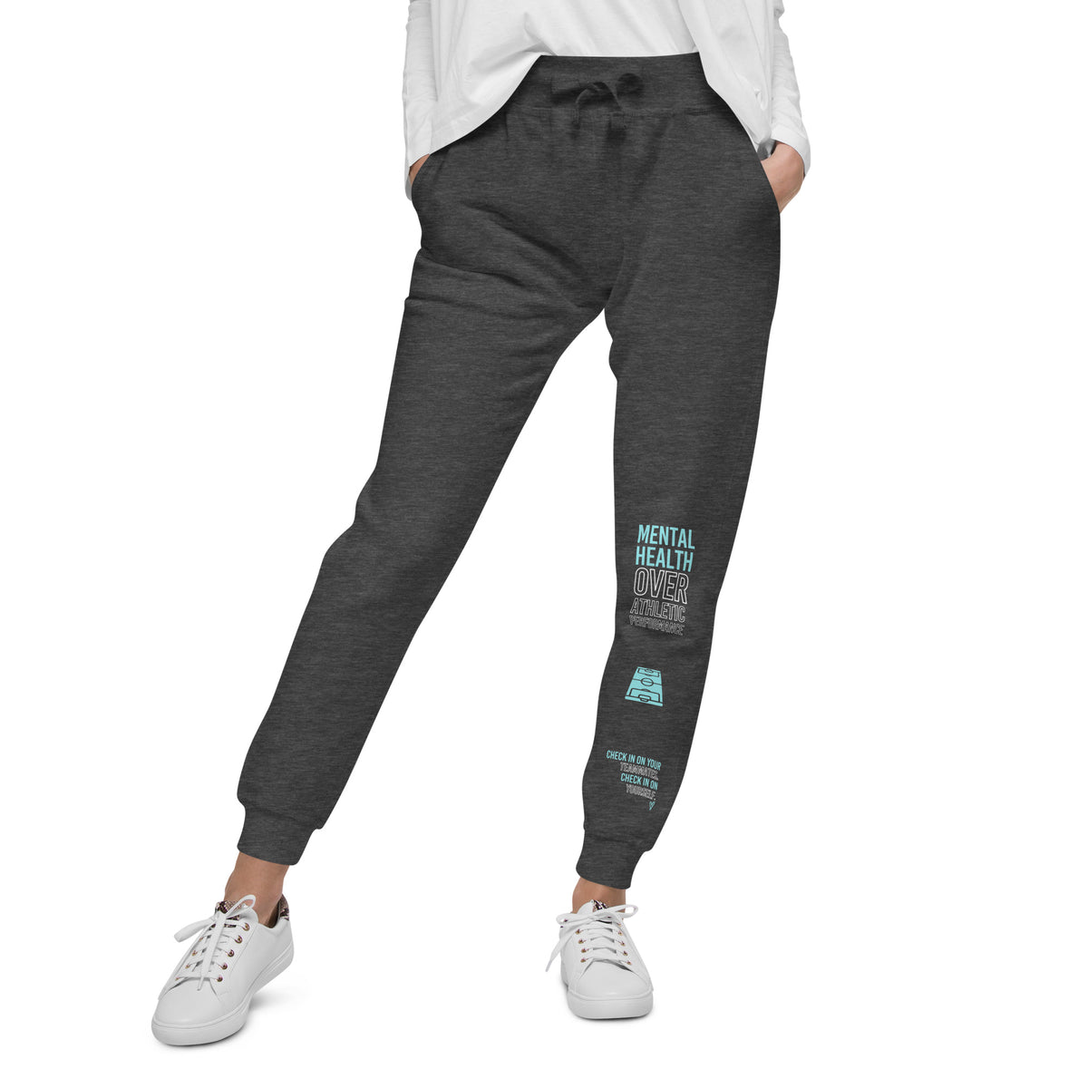 Mental Health Over Athletic Performance Fleece Joggers