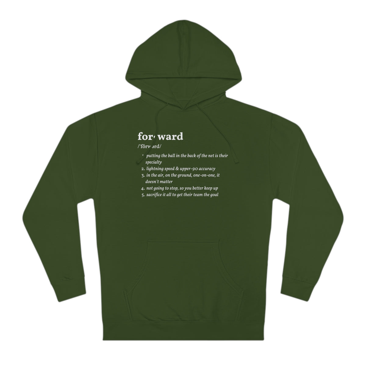 Forward Definition Adult Hooded Sweatshirt
