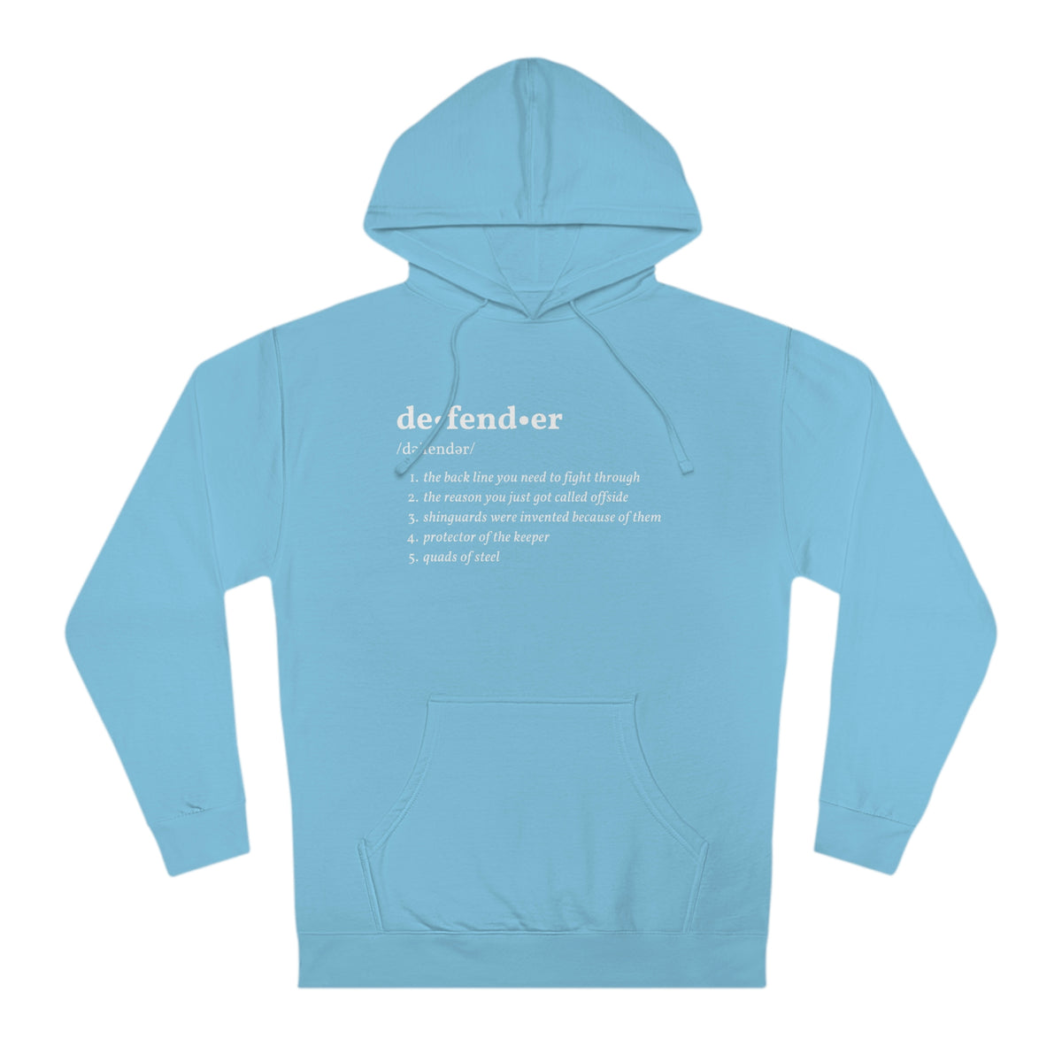 Defender Definition Adult Hooded Sweatshirt